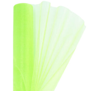 OA-SIMA-23-367 Snow organza anyag sima [23,5cm x 10 méter] élénk almazöld