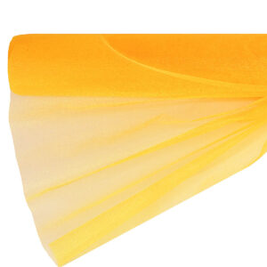 OA-SIMA-47-013 Snow organza anyag sima [47cm x 10 méter] napsárga