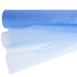 OA-SIMA-47-026 Snow organza anyag sima [47cm x 10 méter] világoskék