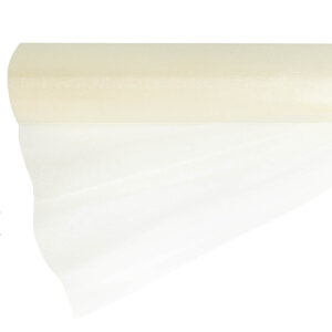 OA-SIMA-47-074 Snow organza anyag sima [47cm x 10 méter] ekrü