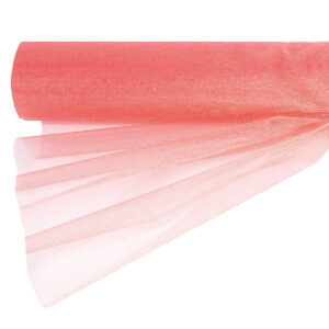 OA-SIMA-47-177 Snow organza anyag sima [47cm x 10 méter] korall