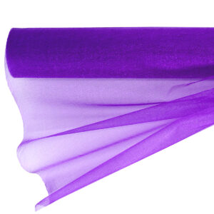 OA-SIMA-47-267 Snow organza anyag sima [47cm x 10 méter] sötétlila