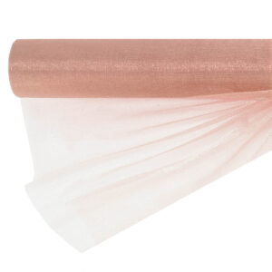 OA-SIMA-47-612 Snow organza anyag sima [47cm x 10 méter] púder bézs