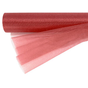 OA-SIMA-47-780 Snow organza anyag sima [47cm x 10 méter] terrakotta