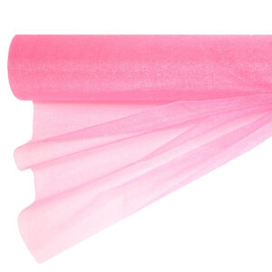 OA-SIMA-47-905 Snow organza anyag sima [47cm x 10 méter] sötét rózsaszín