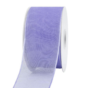 OS-AM311-0150-C101 Organza szalag drótos széllel  [38mm x 10m] világoslila