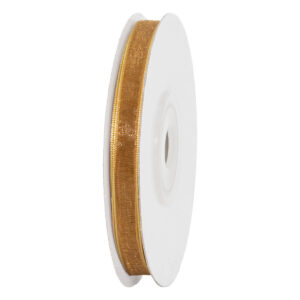 OS-ORG-06-014 Organza szalag [6mm x 25yard] arany