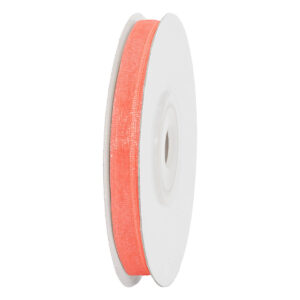OS-ORG-06-177 Organza szalag [6mm x 25yard] korall