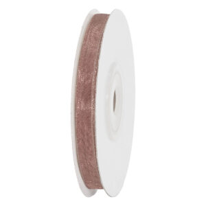 OS-ORG-06-470 Organza szalag [6mm x 25yard] sötét bézs