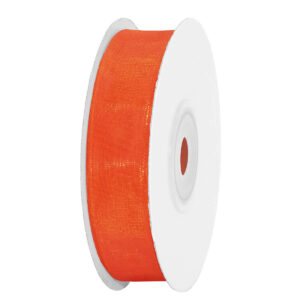OS-ORG-15-021 Organza szalag [15mm x 25yard] narancssárga