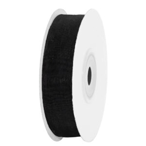 OS-ORG-15-045 Organza szalag [15mm x 25yard] fekete