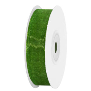 OS-ORG-15-047 Organza szalag [15mm x 25yard] sötétzöld