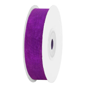 OS-ORG-15-267 Organza szalag [15mm x 25yard] sötétlila