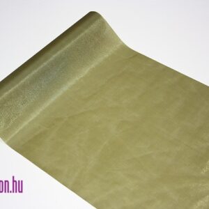 SZAT-28-048 Szatén anyag egyszínű tekercs [28cm x 10m] mohazöld