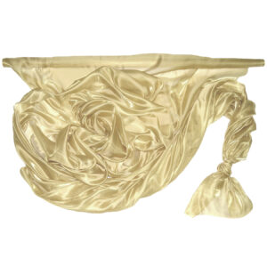 SO-SZO-142-015 Szatén-organza anyag [142cm x 10m] pasztell arany