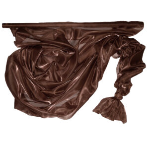 SO-SZO-142-044 Szatén-organza anyag [142cm x 10m] barna