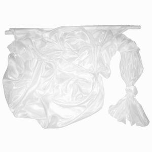 SO-SZO-142-073 Szatén-organza anyag [142cm x 10m] fehér