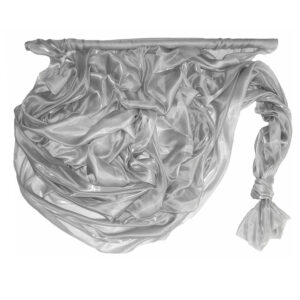 SO-SZO-142-102 Szatén-organza anyag [142cm x 10m] ezüst