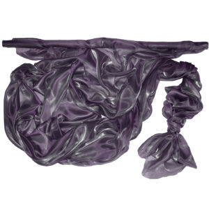 SO-SZO-142-518 Szatén-organza anyag [142cm x 10m] padlizsánlila