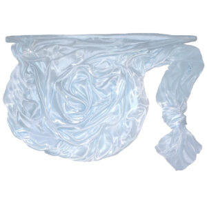 SO-SZO-142-545 Szatén-organza anyag [142cm x 10m] halvány kék