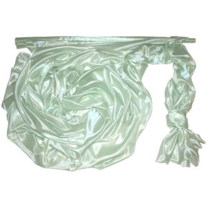 SO-SZO-142-558 Szatén-organza anyag [142cm x 10m] vintage zöld/zsálya zöld