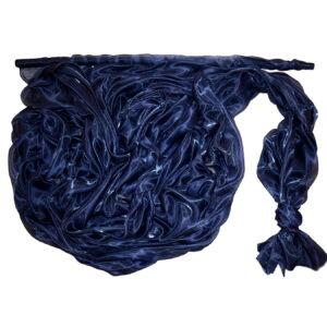 SO-SZO-142-655 Szatén-organza anyag [142cm x 10m] navy kék/matrózkék