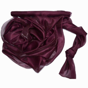 SO-SZO-47-006 Szatén-organza anyag [47cm x 10m] burgundi