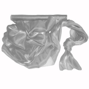 SO-SZO-47-102 Szatén-organza anyag [47cm x 10m] ezüst