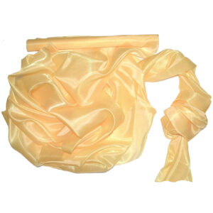 SO-SZO-47-120 Szatén-organza anyag [47cm x 10m] vintage sárga