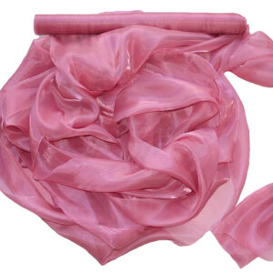 SO-SZO-47-186 Szatén-organza anyag [47cm x 10m] világos mályva