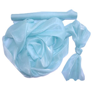 SO-SZO-47-318 Szatén-organza anyag [47cm x 10m] mentakék