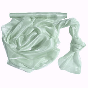 SO-SZO-47-558 Szatén-organza anyag [47cm x 10m] vintage zöld/zsályazöld