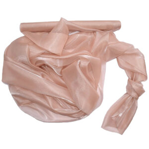 SO-SZO-47-612 Szatén-organza anyag [47cm x 10m] púder bézs