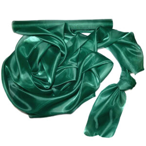 SO-SZO-47-626 Szatén-organza anyag [47cm x 10m] sötétzöld/smaragdzöld
