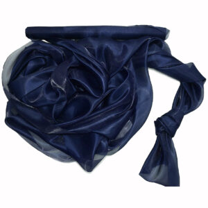 SO-SZO-47-655 Szatén-organza anyag [47cm x 10m] navy kék/matrózkék