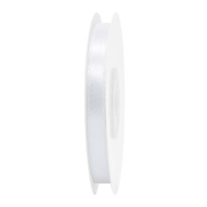 SS-SZ-06-073 Sima szatén szalag egyszínű [6 mm x  22,86 méter] fehér