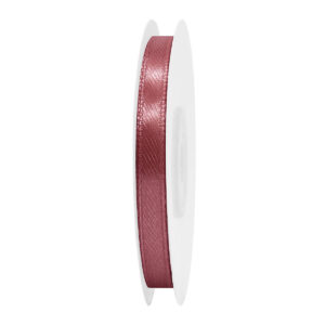 SS-SZ-06-141 Sima szatén szalag egyszínű [6 mm x  22,86 méter] acélvörös/cinnabar