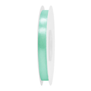 SS-SZ-06-747 Sima szatén szalag egyszínű [6 mm x  22,86 méter] menta zöld