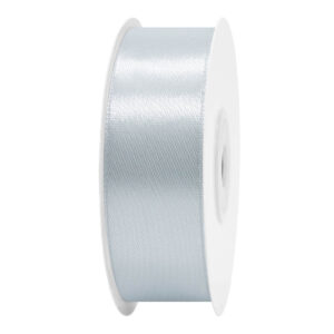 SS-SZ-25-102 Sima szatén szalag egyszínű [25 mm x  22,86 méter] ezüst