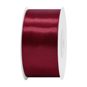 SS-SZ-38-005 Sima szatén szalag egyszínű [38 mm x  22,86 méter] bordó