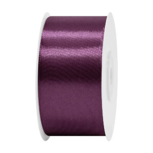 SS-SZ-38-518 Sima szatén szalag egyszínű [38 mm x  22,86 méter] padlizsánlila