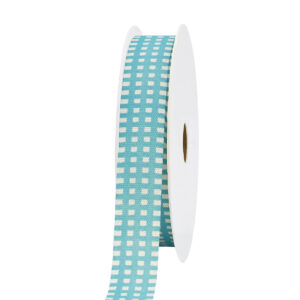 TE-2843-12-747 Dekorációs szalag kockás [1,2cm x 10m] menta