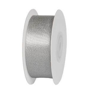 TE-AT221-0100-P007 Dekorációs karácsonyi textil szalag [25mm x 10m] ezüst