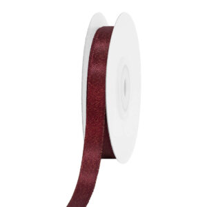TE-AT268-0030-P343 Dekorációs karácsonyi textil szalag [10mm x 10m] bordó