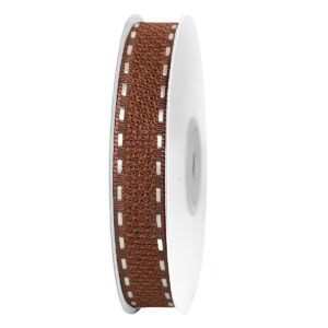 TE-AX316-0050-C007 Dekorációs szalag  [15mm x 10m] barna/krém