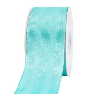 TE-AY695-0150-A097 Dekorációs szalag drótos [38mm x 10m] menta