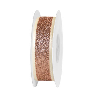 TE-DV832-0070-C010 Dekorációs szalag [22mm x 10m] krém/rose gold