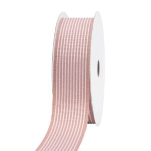TE-SZL-CS-04-162 Dekorációs szalag [28mm x 9,1m] sötét púder bézs/fehér
