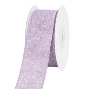 TE-YBP24-0150-I014 Glitteres karácsonyi dekor szalag [38mm x 10m] világoslila