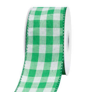 TE-YH030-0150-E102 Kockás mintás dekor szalag [38mm x 10m] zöld